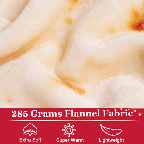 Jorbest tortilla blanket edge stitching and label showing durable construction