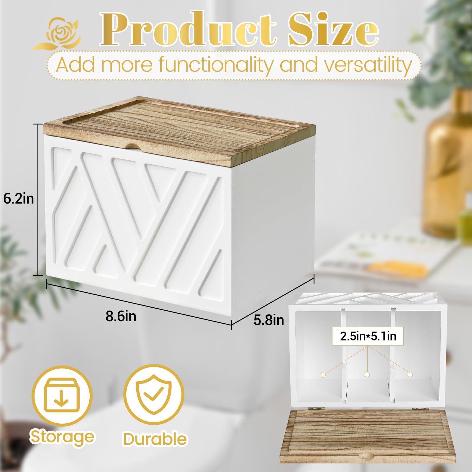 jorkol filled with tampons and cotton shows discreet privacy and tidy storage benefit