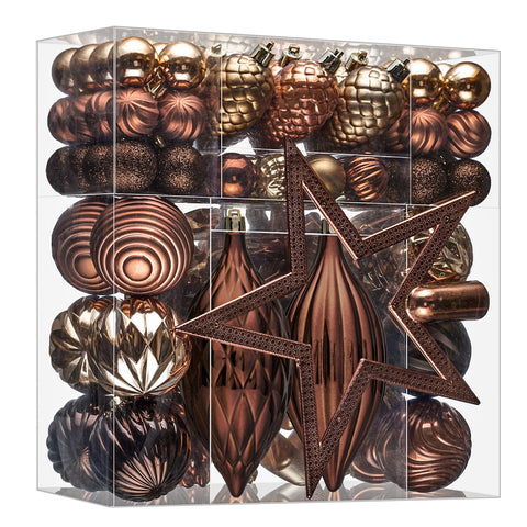 JORNOY front packaging of brown ornament set showing complete quantity and benefit