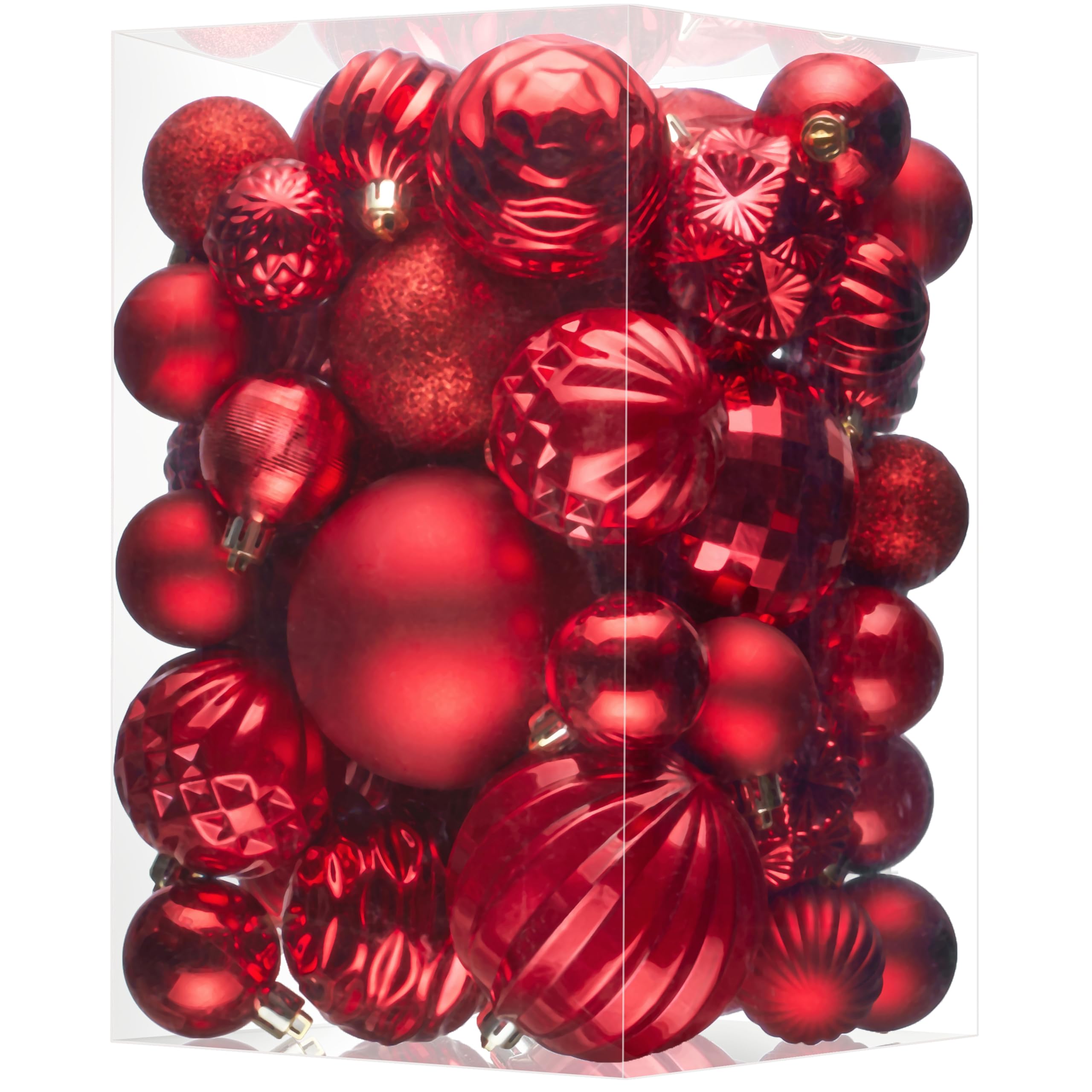 JORNOY red ornament pack front view showing all 47 pieces and benefits