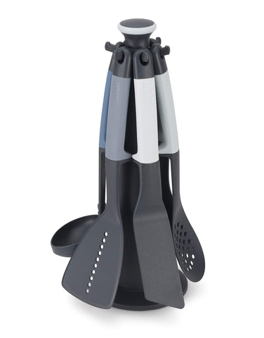 Joseph Joseph front view of Sky carousel set, neat countertop organization