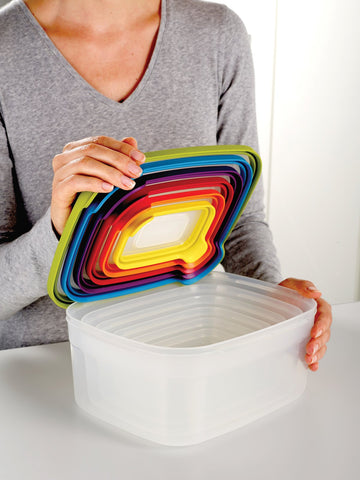 Joseph Joseph container in microwave illustrating convenient reheating
