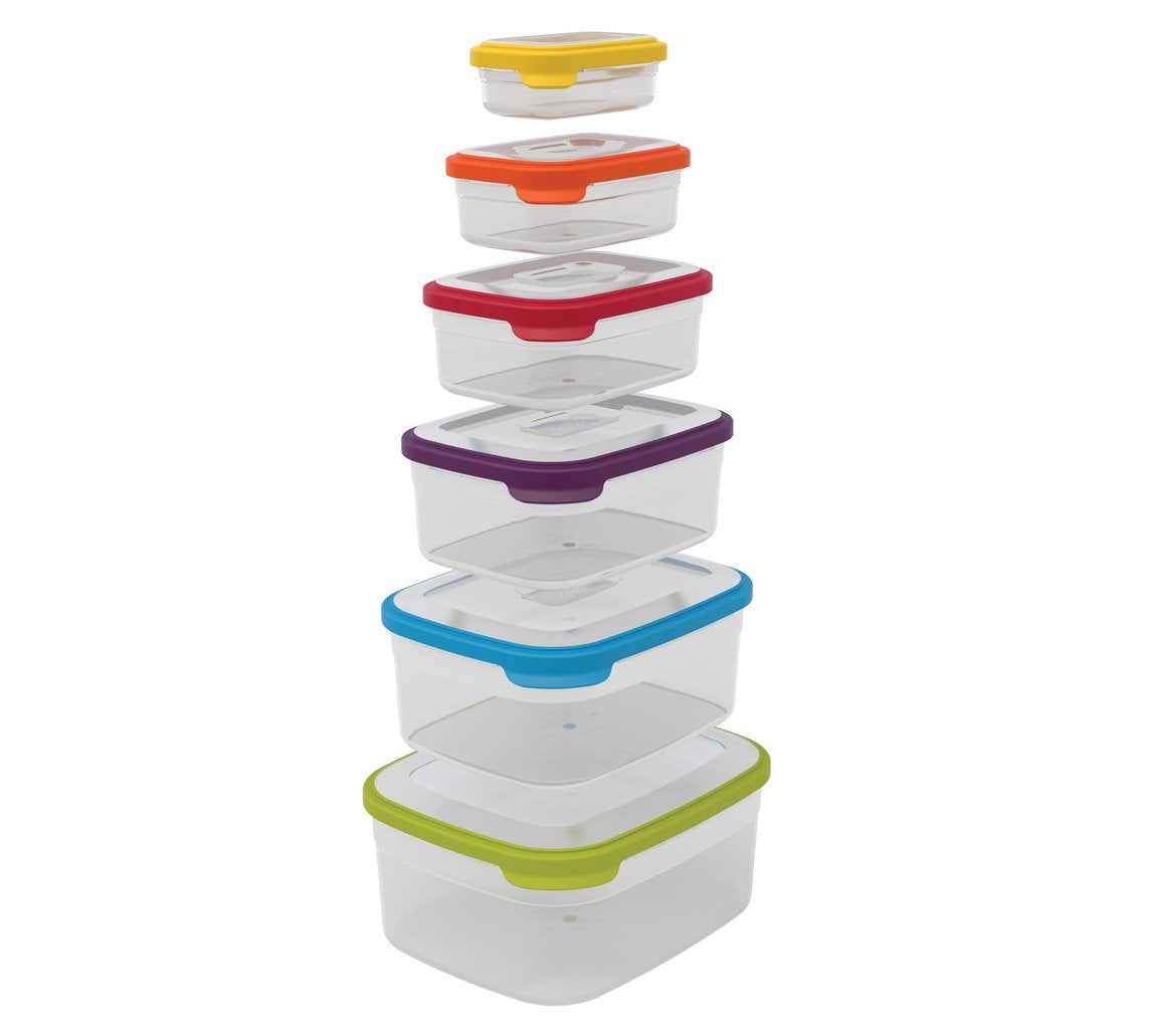 Joseph Joseph nested stack demonstrating compact storage and space saving