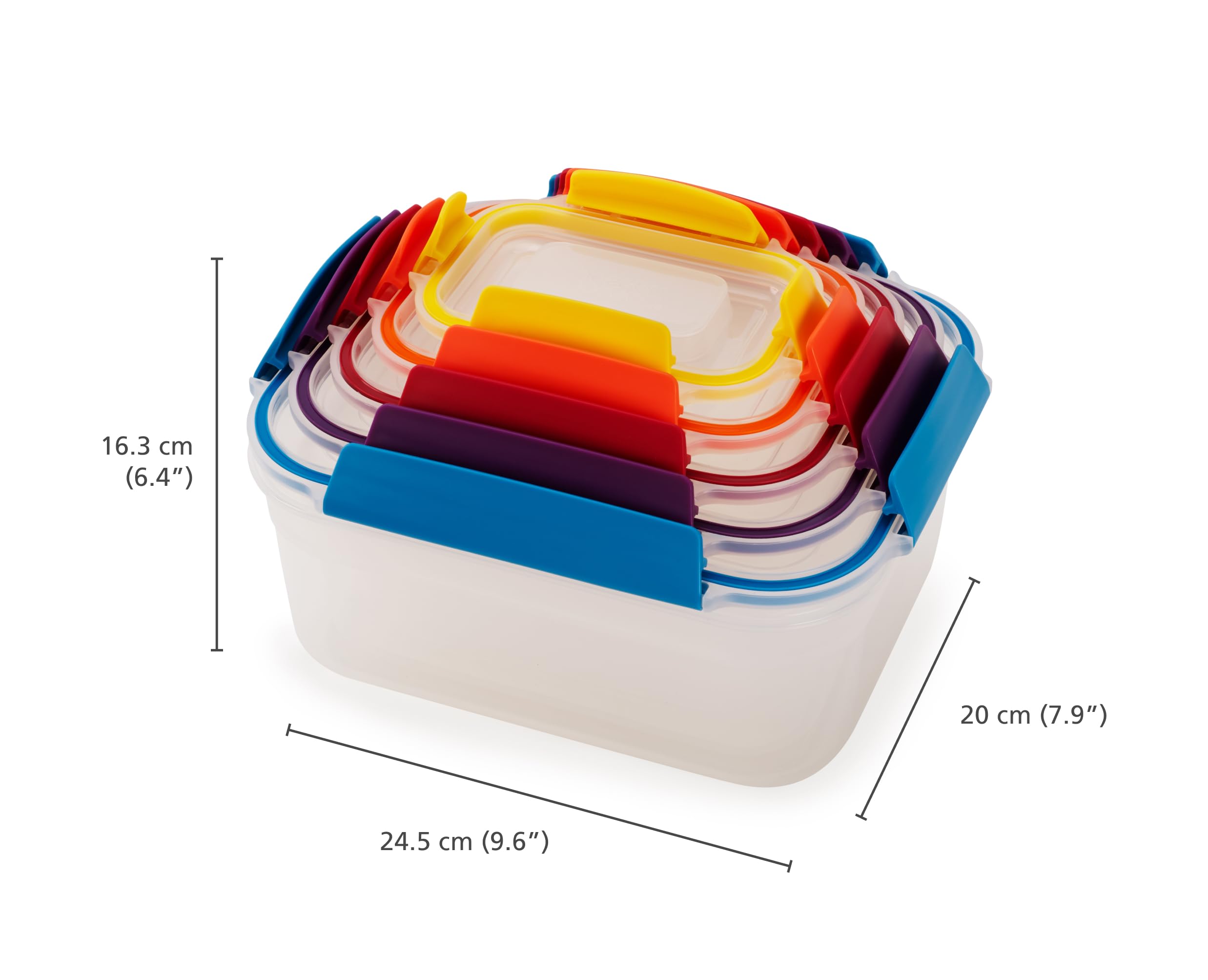 Joseph Joseph open container filled with salad for meal prep convenience
