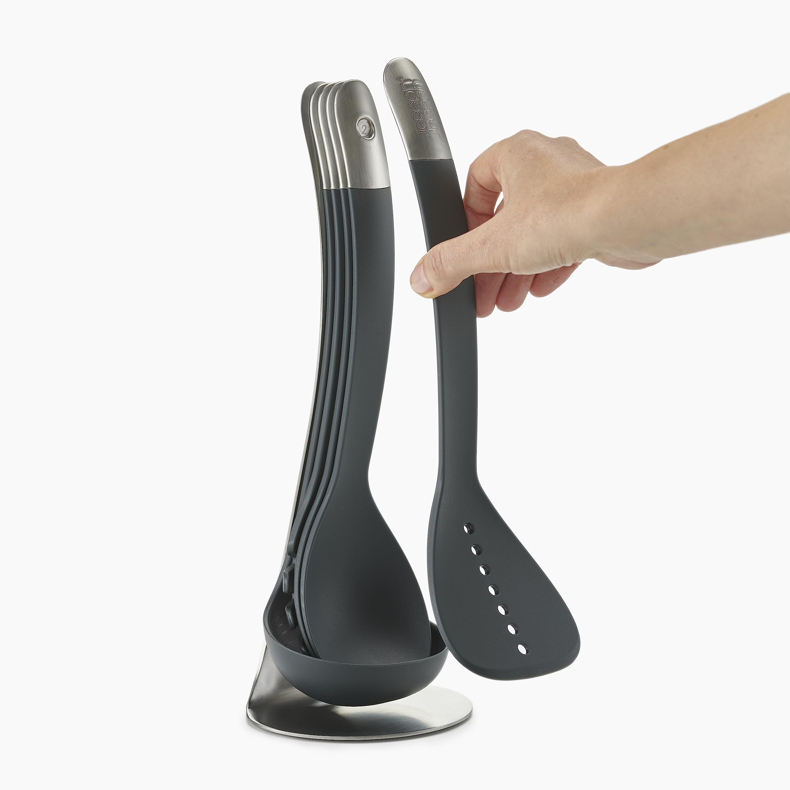 joseph joseph compact nesting showing magnetic-handle alignment benefit