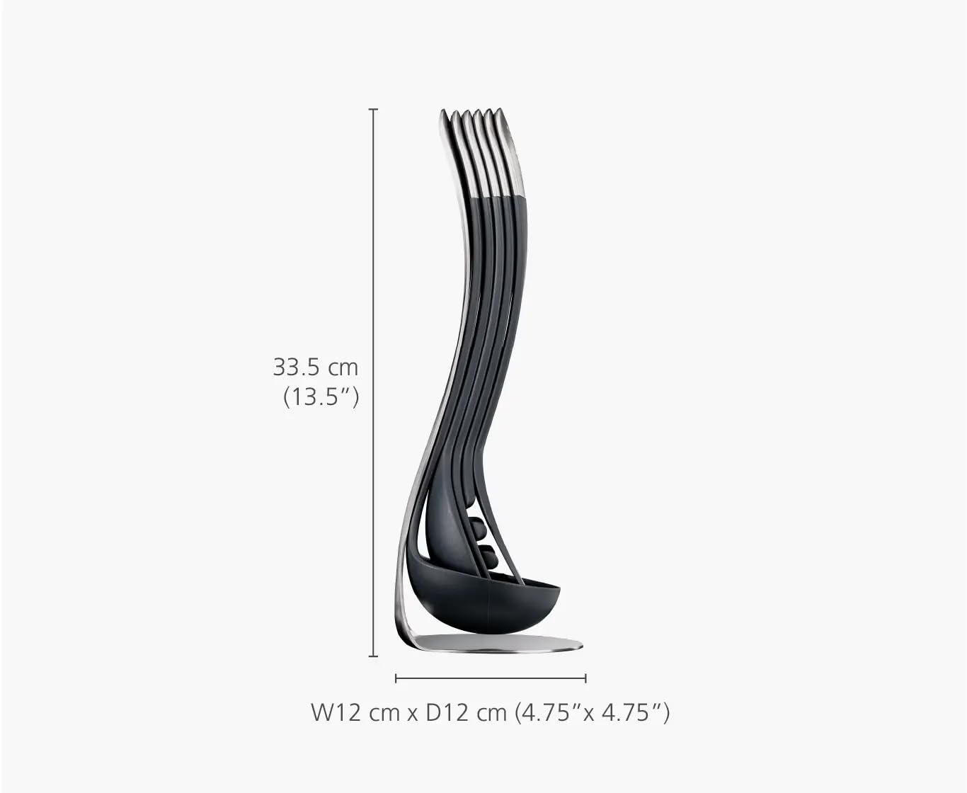 joseph joseph polished stainless-steel tips for durable, hygienic finish
