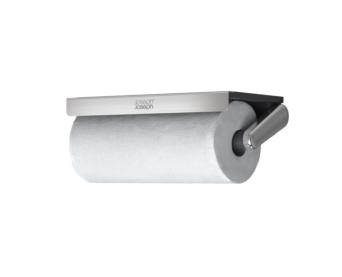Joseph Joseph front view of RollGrip holder showing compact design and countertop-saving benefit