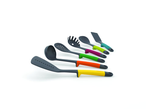 Joseph Joseph close-up of solid spoon head and smooth nylon benefiting nonstick surfaces