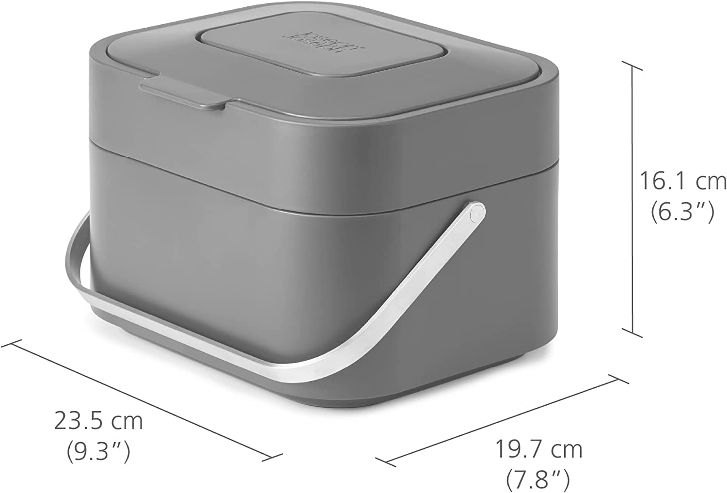 Joseph Joseph open caddy with liner showing easy-access flip-top and neat liner retention