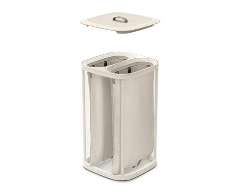 Joseph Joseph Tota beside washer showing scale and space-saving advantage