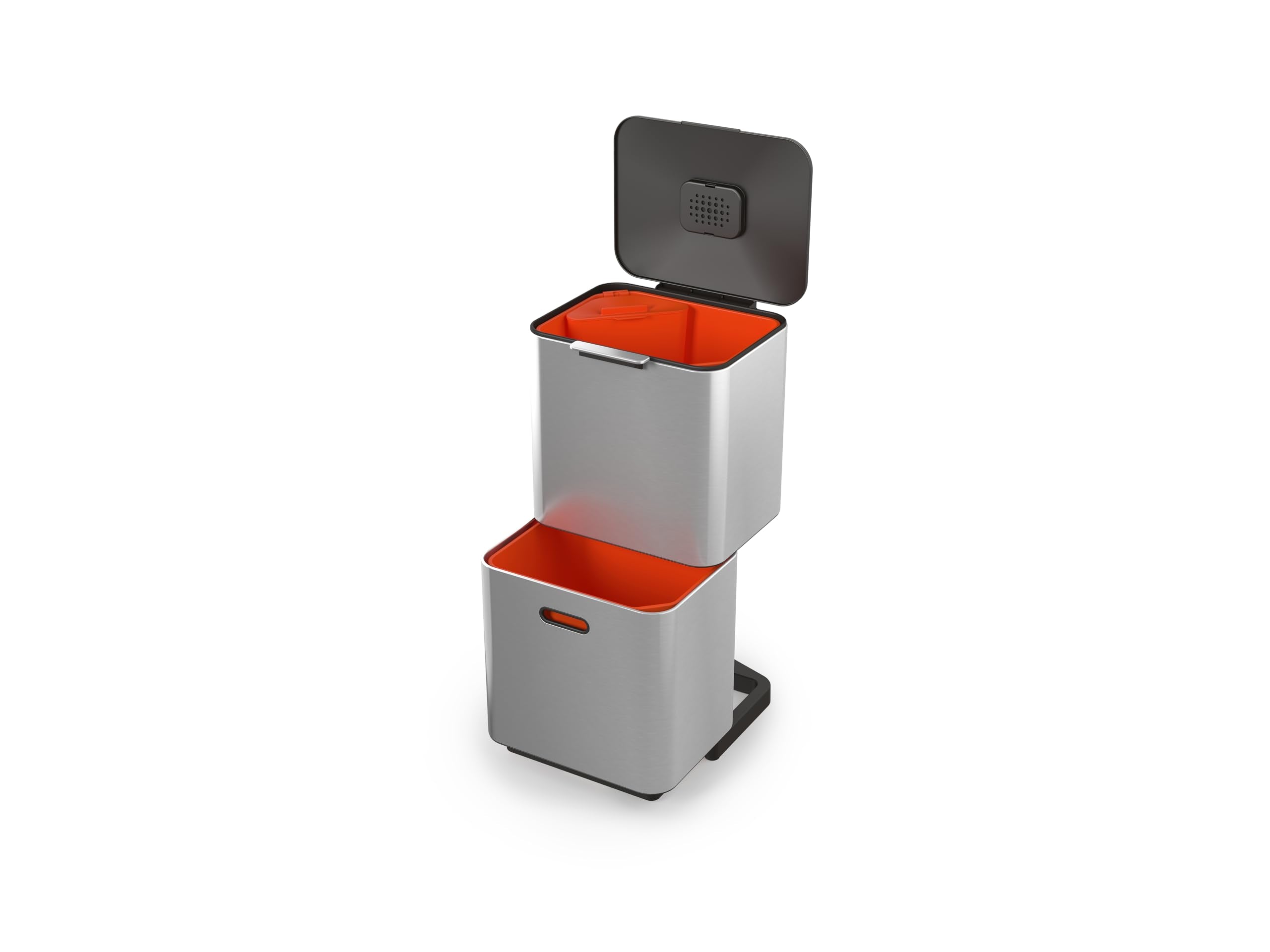 Joseph Joseph Totem Max front view showing compact vertical design and two compartments