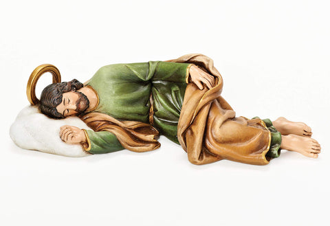 Joseph's Studio sleeping St. Joseph front view adding peaceful devotional presence