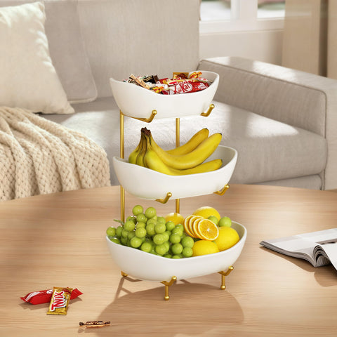 Josmimic bottom tier with bread and pastries showing capacity and neat presentation