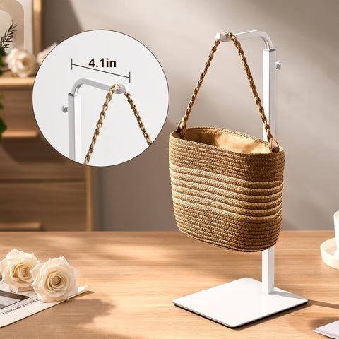 Josmimic next to a handbag to show scale, helping buyers judge fit