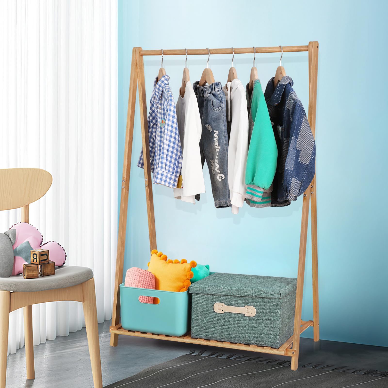 Jotsport in a playroom setting showing neat tidy room aesthetic benefit
