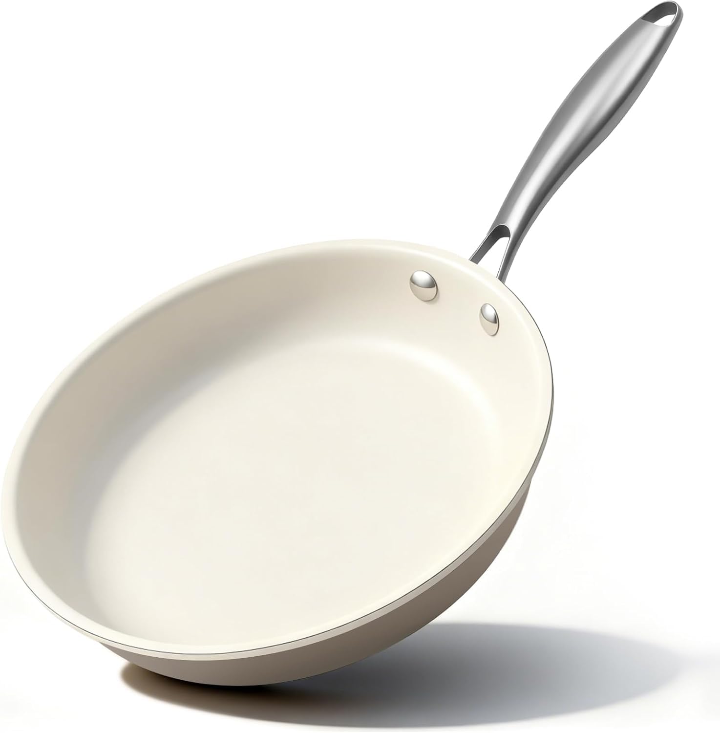 Jovire front view 9.25-inch skillet showing sleek nonstick surface and shape