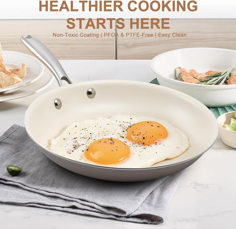 Jovire skillet inside oven illustrating oven-safe up to 450°F convenience
