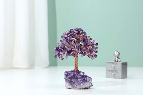 Jovivi amethyst cluster base close-up showing crystal formation and stability