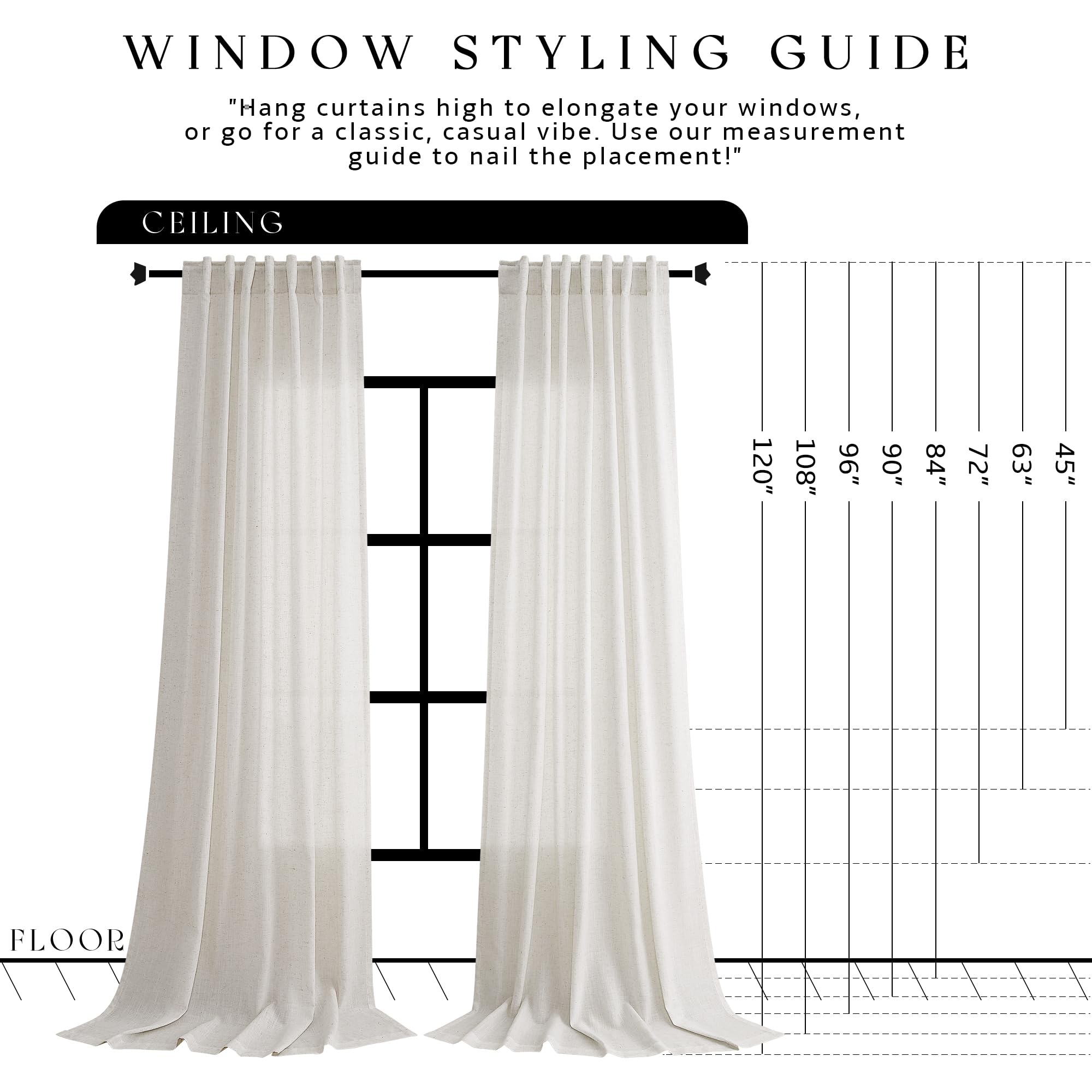 Jowels back loop pleat example showing tidy header for tailored styling and adjustable fullness