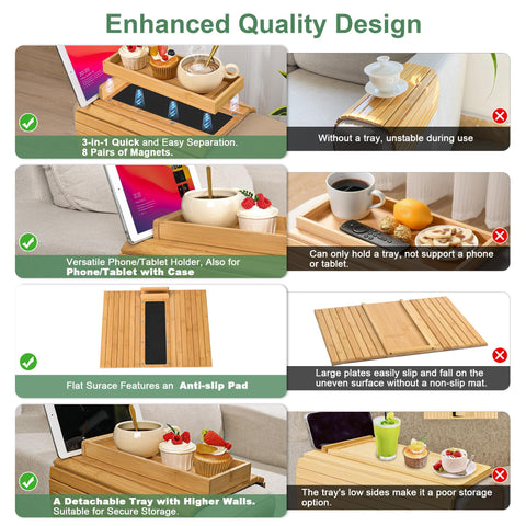 Joy&Grace bamboo top texture highlighting durable, natural finish