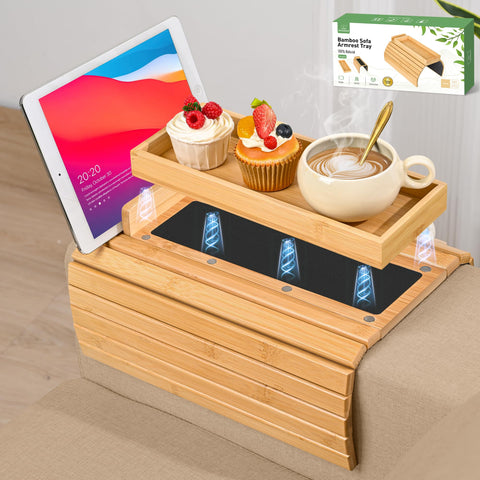 Joy&Grace tray in living room scene adding style and saving space