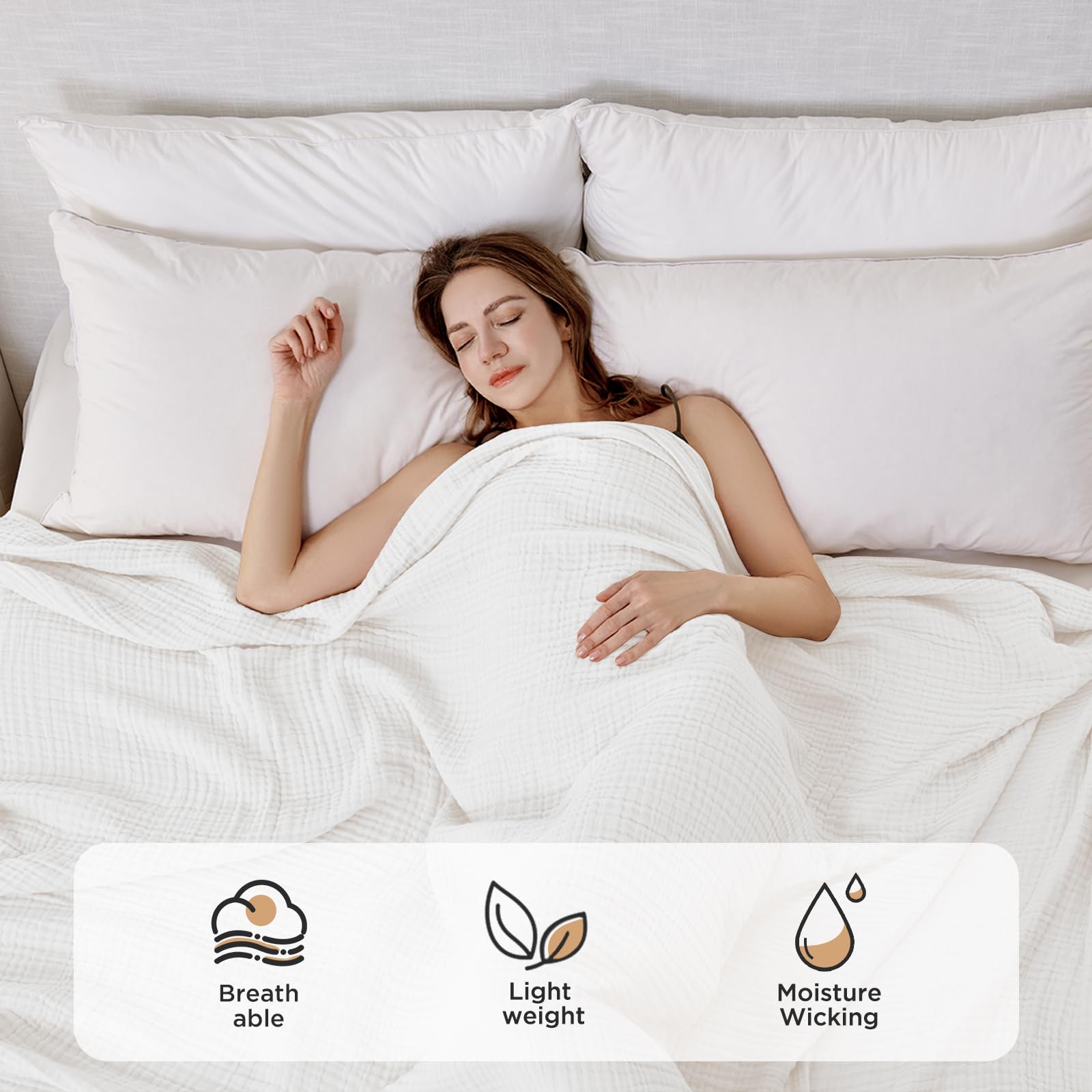 Joydeco blanket styled on sofa providing cozy living-room warmth