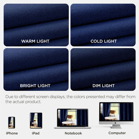 Joydeco curtain backside illustrating light-blocking and thermal benefit
