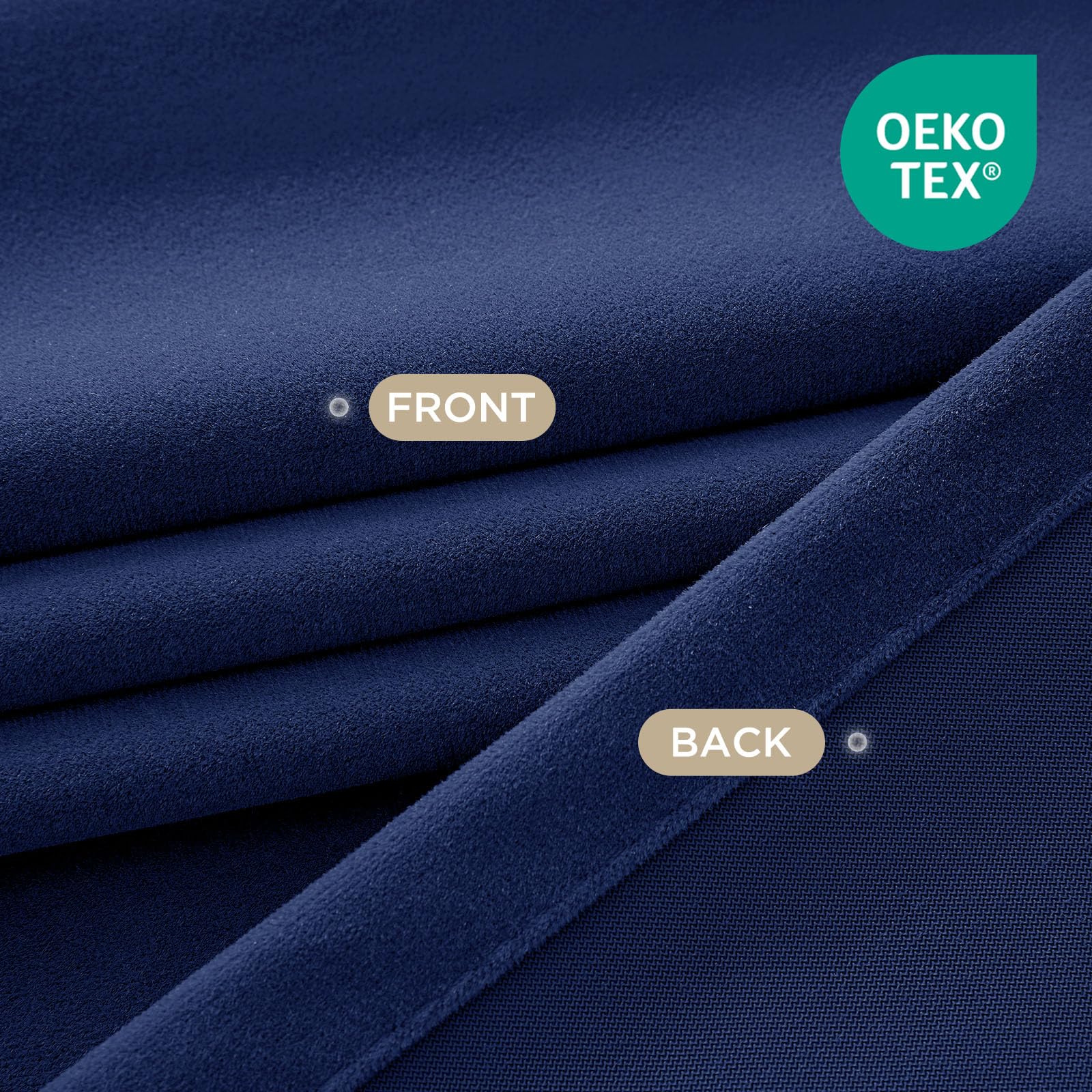 Joydeco hem stitching detail demonstrating durable tailored finish