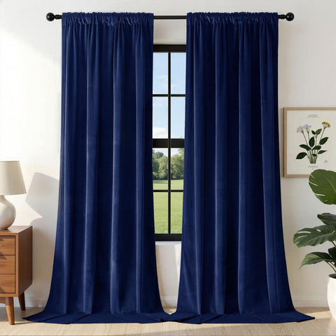 Joydeco front packaging showing both blue velvet panels and measurements