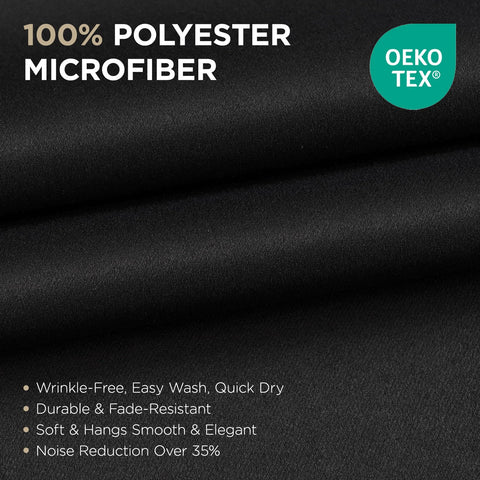 Joydeco close-up of triple-weave microfiber fabric highlighting thermal insulation