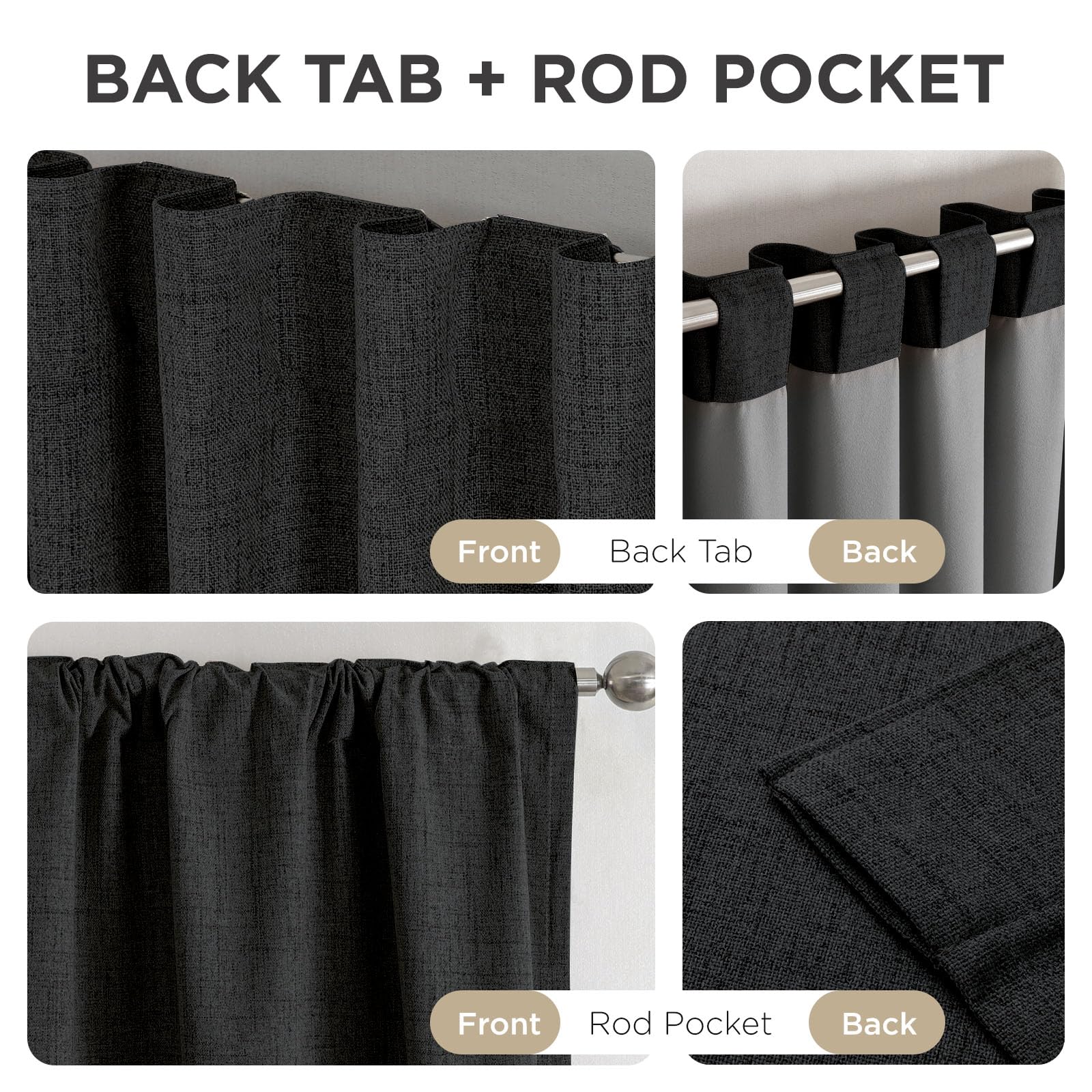 Joydeco partially open drapes blocking sunlight while allowing controlled light benefit
