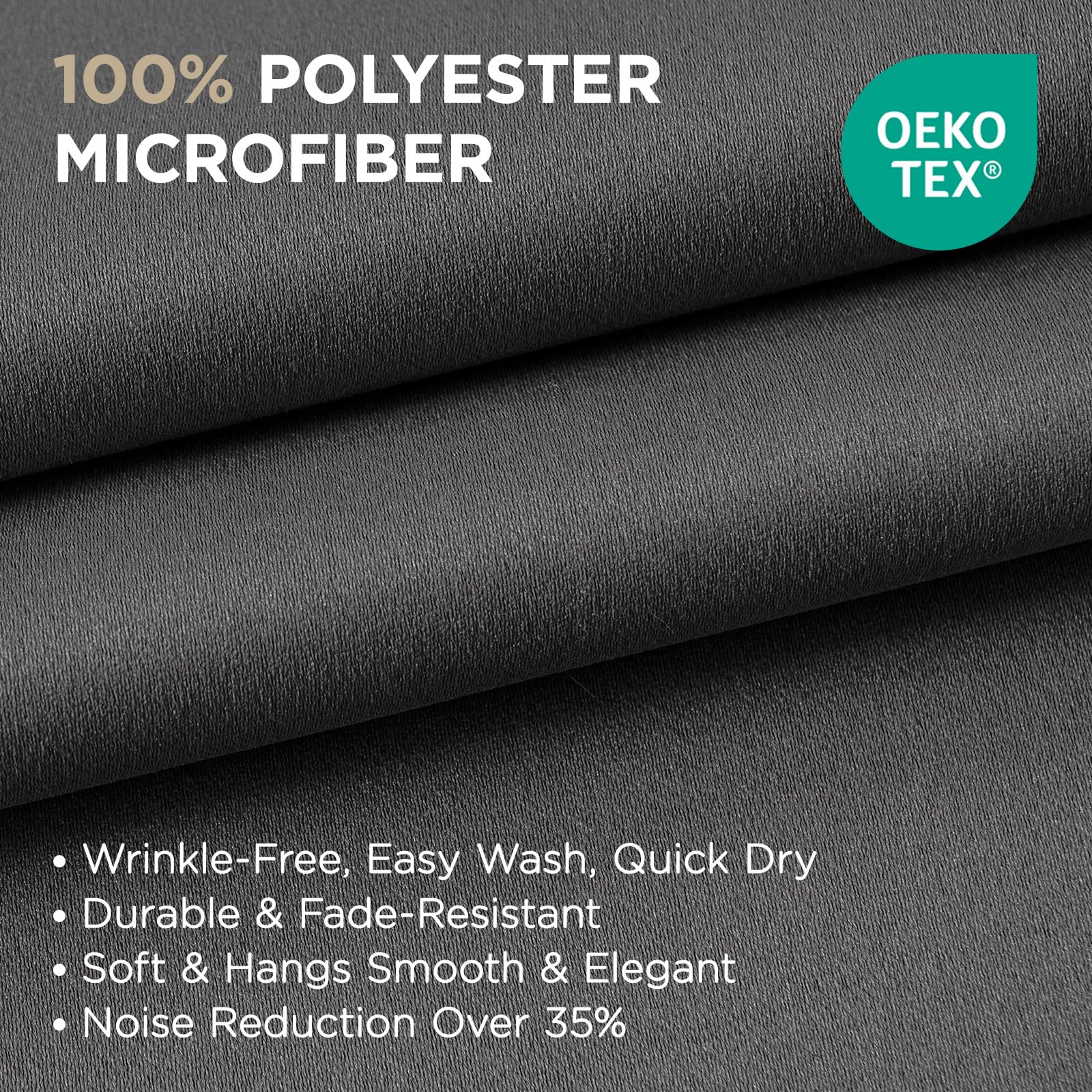 Joydeco close-up of microfiber texture highlighting soft feel and durability