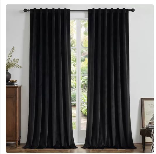 Joydeco front panel closed showing full blackout and elegant drape