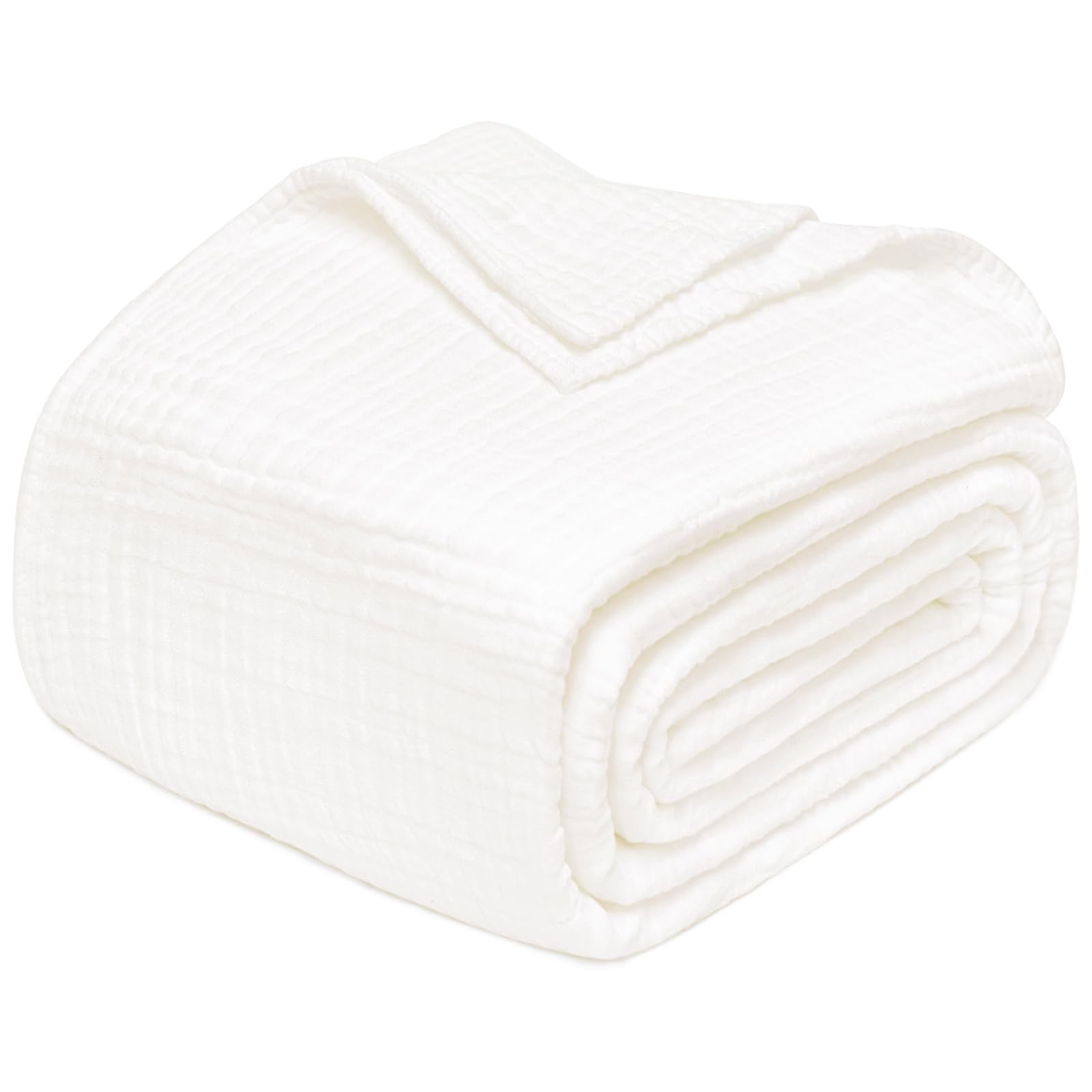 Joydeco front view throw blanket showing full 50x70 size and drape benefit