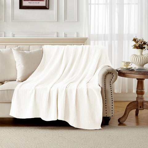 Joydeco nursery crib blanket in baby room offering soft, gentle coverage