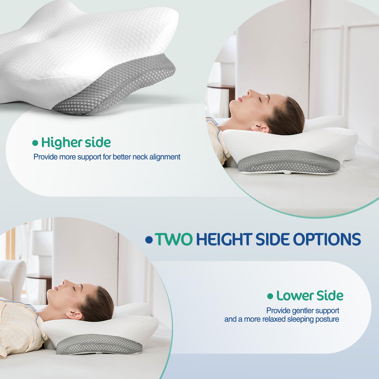 JOYENERGY breathable 3D mesh cover close-up for cooler sleep