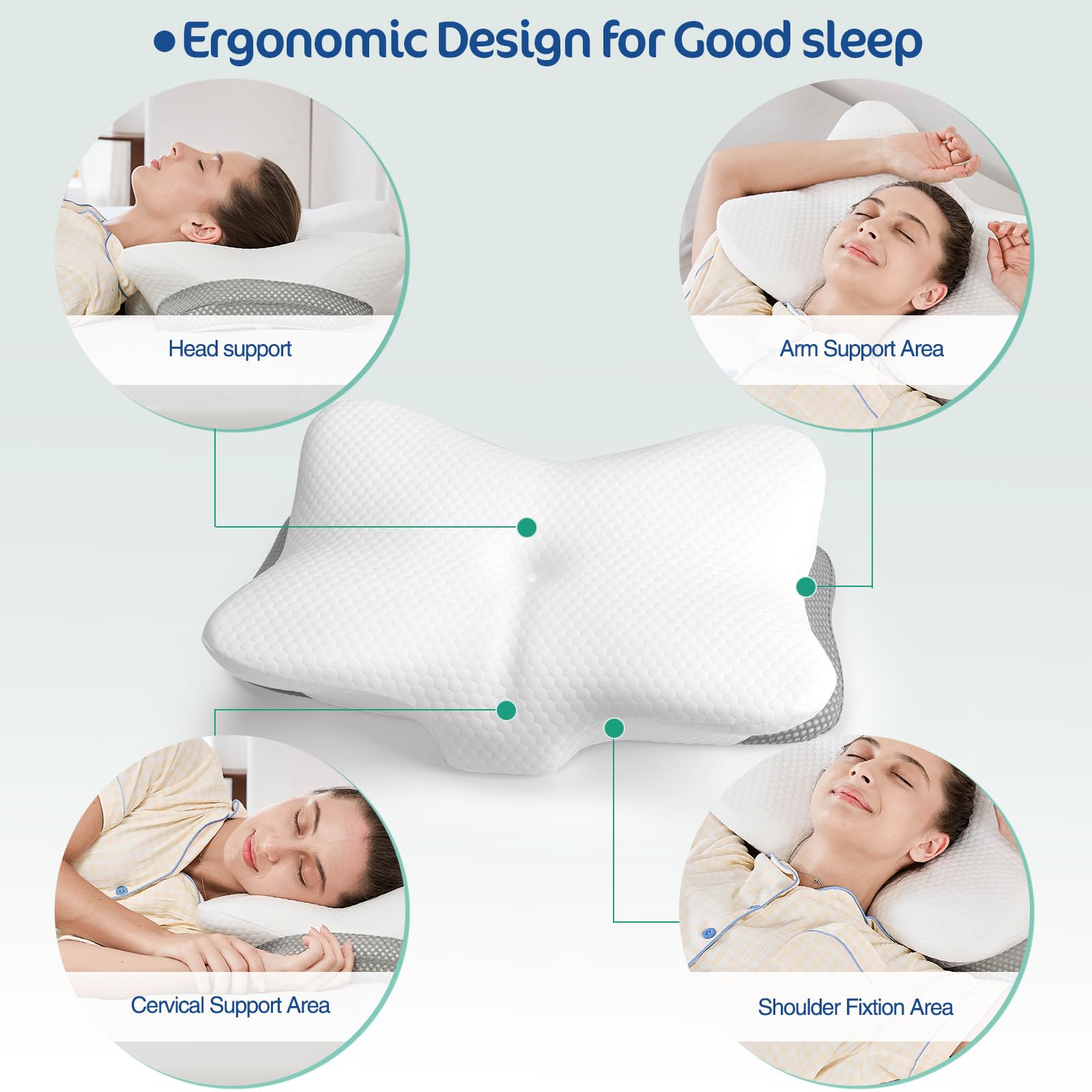 JOYENERGY memory foam texture close-up highlighting pressure relief