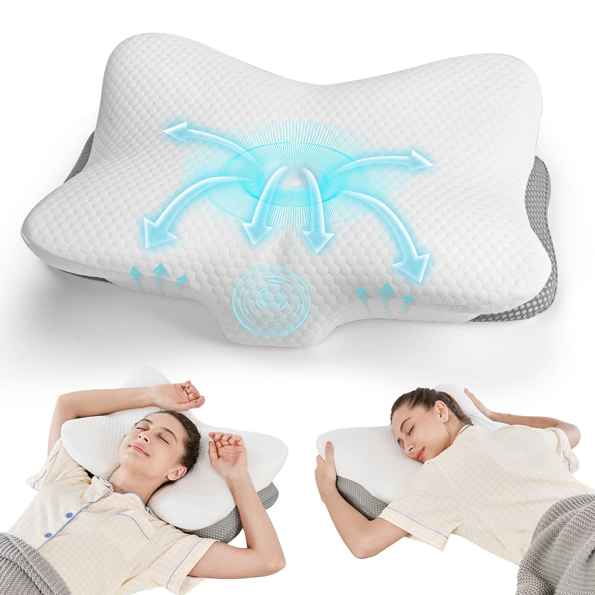 JOYENERGY front packaging showing ergonomic pillow and benefits
