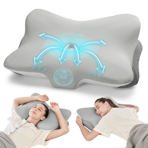 JOYENERGY front view of cervical pillow showing ergonomic contour and support