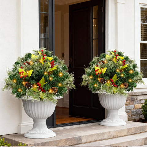 joyhalo front view showing urn fillers and warm lighting benefit