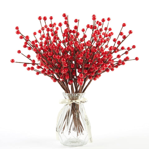 joyhalo front pack showing 24 red berry stems for instant festive color
