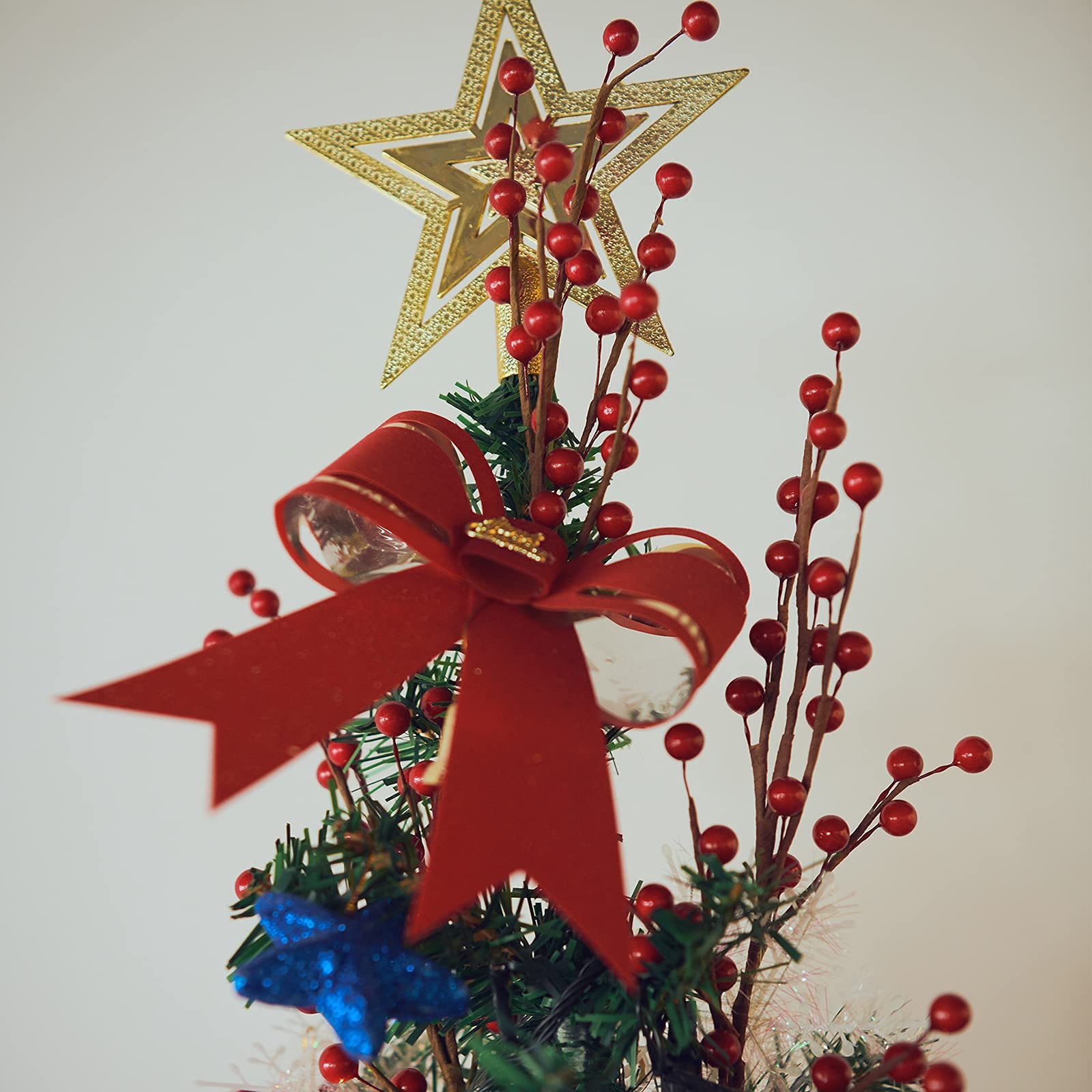 joyhalo berry stems decorating gift wrap and centerpiece for polished look