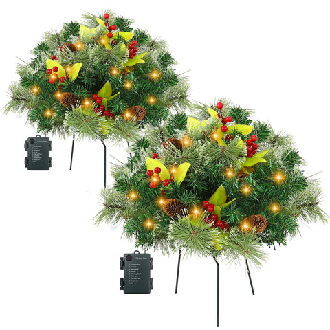 joyhalo two-pack styled on a table offering instant holiday decor