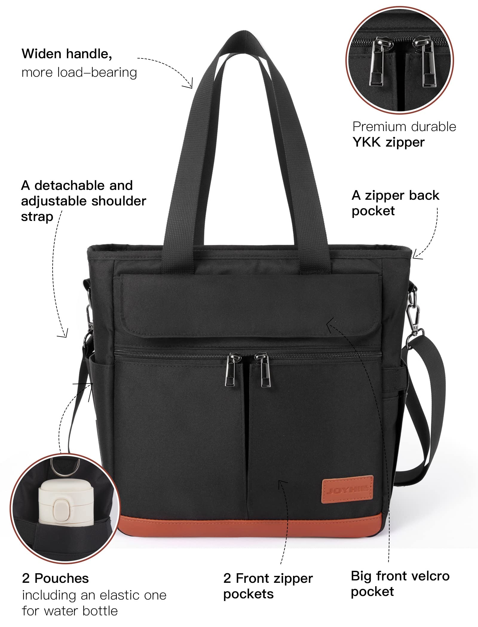 JOYHILL open top showing insulated liner and leakproof benefit for food safety