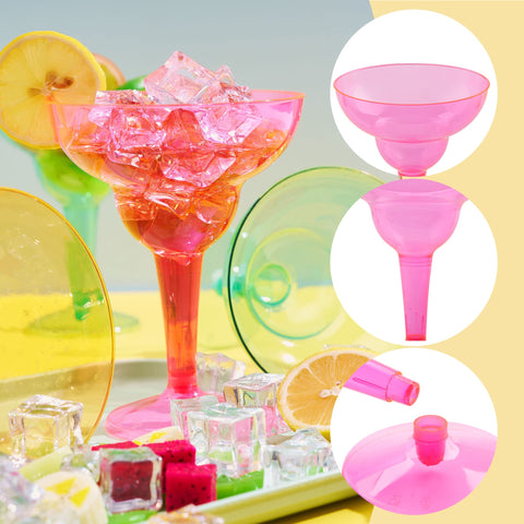 JOYIN margarita cup rim close-up showing sturdy edge for spill reduction