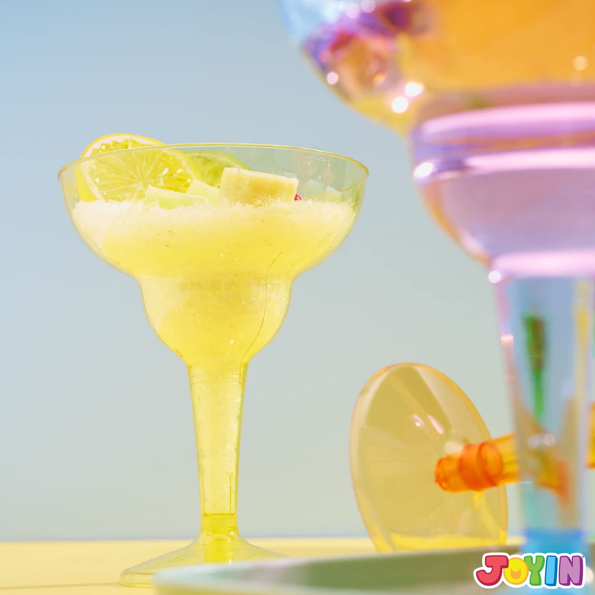 JOYIN stacked margarita cups compact storage saving space between events