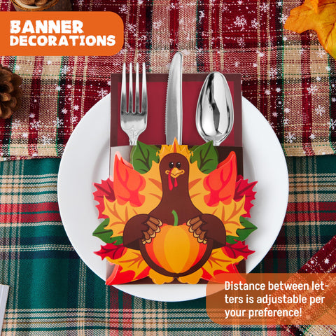 JOYIN outdoor harvest party display with holders enhancing casual backyard Thanksgiving decor