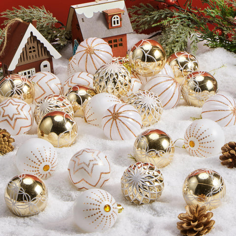 JOYIN packed storage box with ornaments showing tidy organization and protection