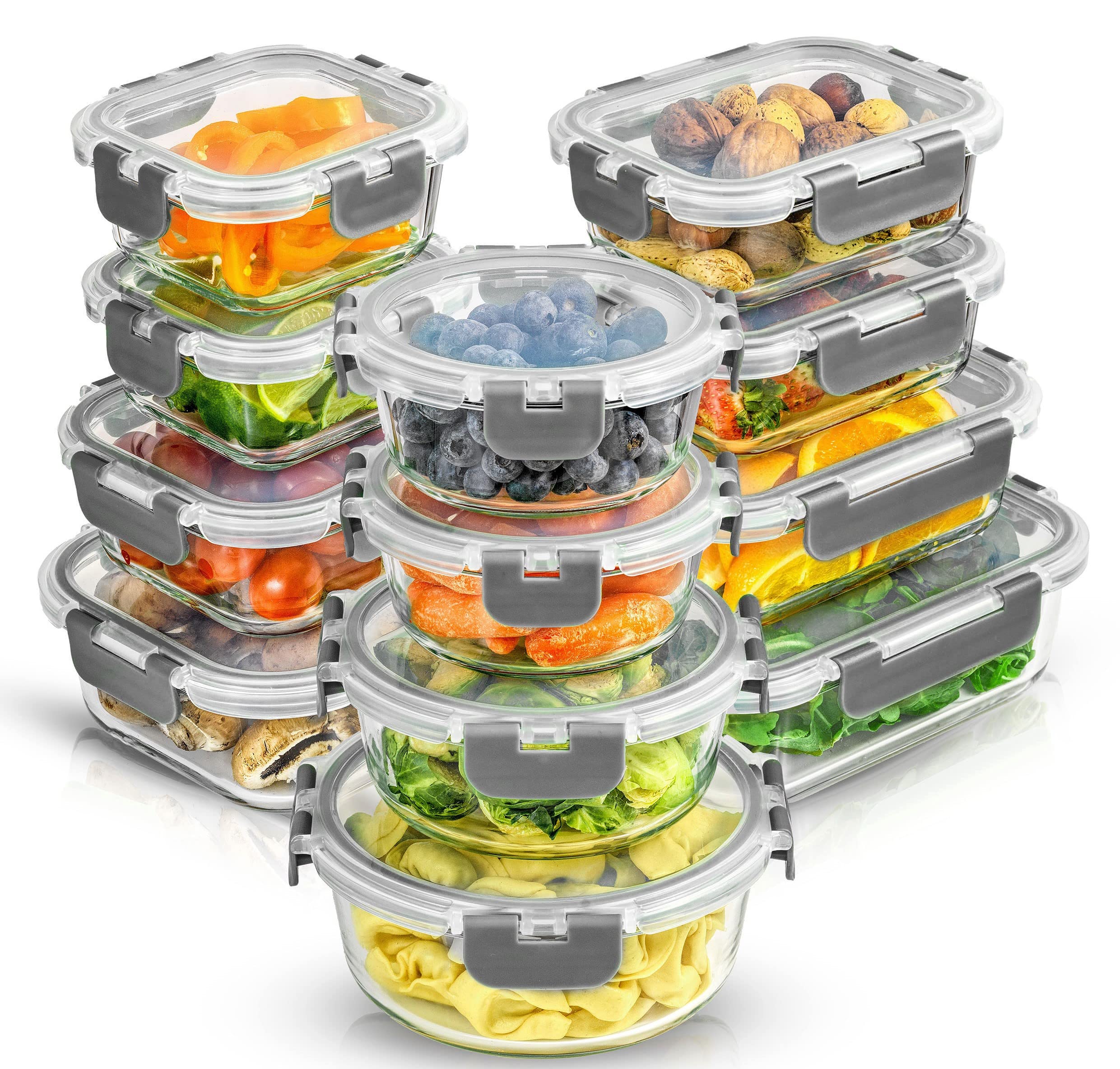 JoyJolt front packaging showing full 24 piece set and organized layout benefit