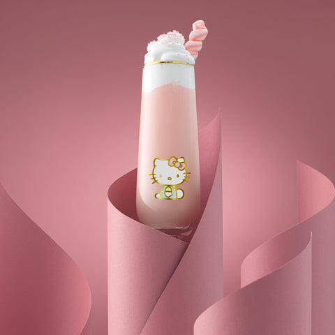 JoyJolt base detail of Hello Kitty flute showing flat bottom and stable placement benefit